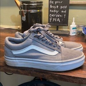 Gray suede vans 5.5 womens